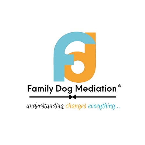 FDM logo on black transparent background 2024 Family Dog Mediation logo